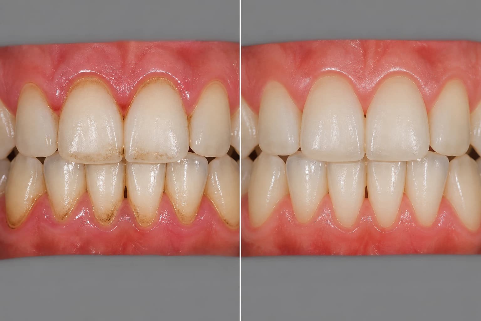 Representative paired treatment visualization for Dental Cleanings