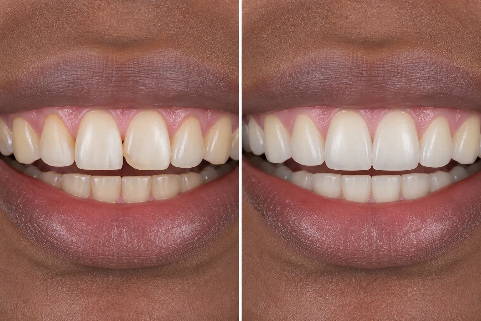 Representative paired treatment visualization for Smile Makeovers