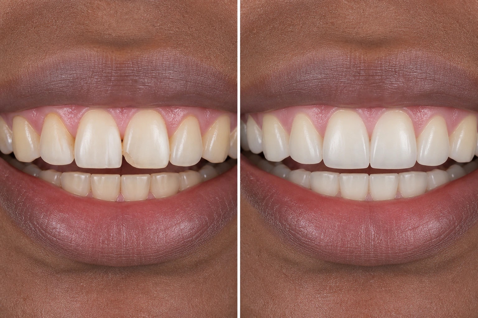 Before — representative smile makeovers visualization