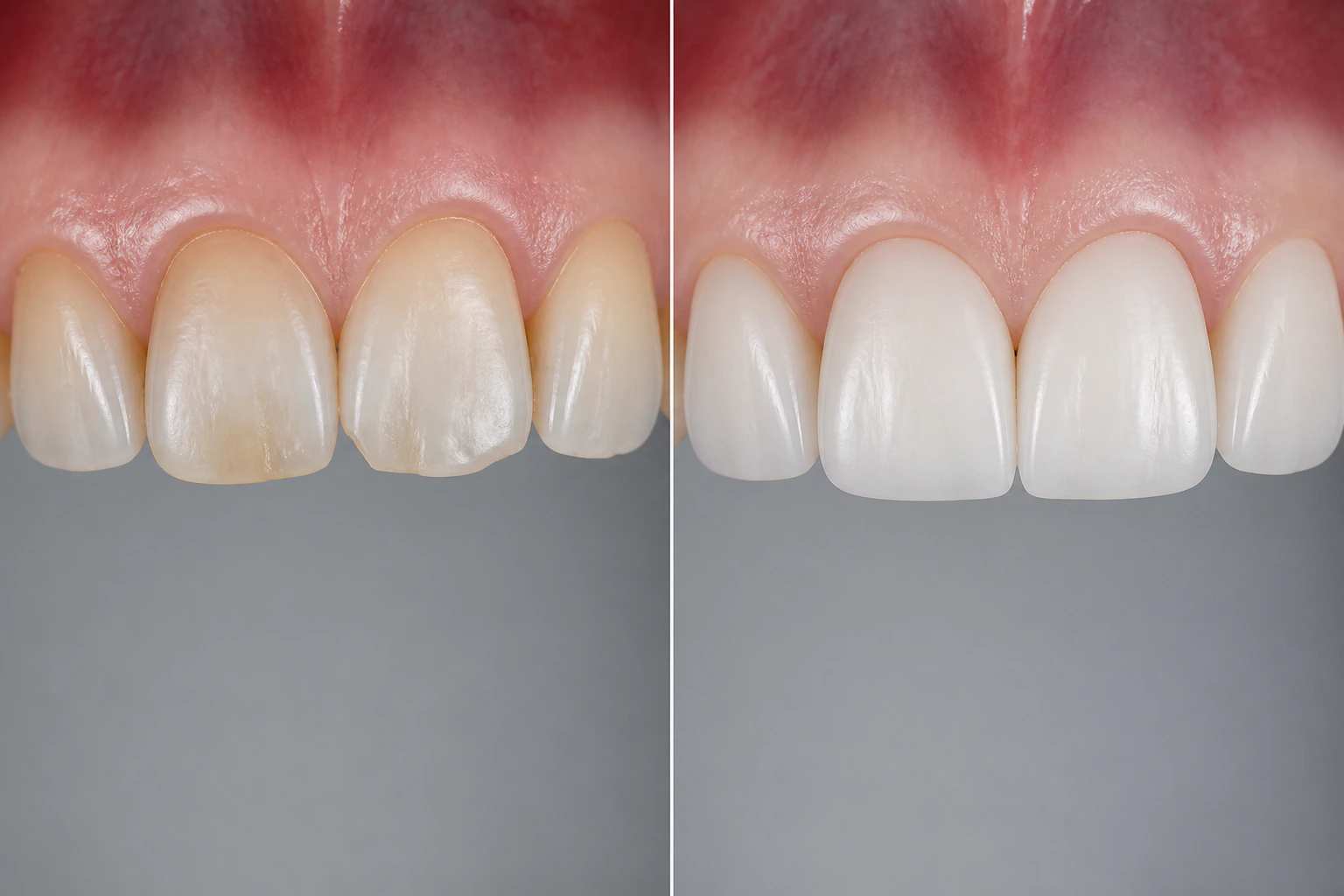 Before — representative veneers visualization